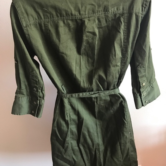 Merona Military Inspired Button Shirt Dress - Picture 4 of 8